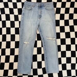 vintage guess light wash jeans talon zipper made in usa size 34